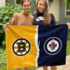 House Flag Mockup 3 NGANG Boston Bruins vs Winnipeg Jets 924