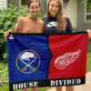 House Flag Mockup 3 NGANG Buffalo Sabres vs Detroit Red Wings 1011