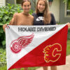 House Flag Mockup 3 NGANG Calgary Flames vs Detroit Red Wings 2611