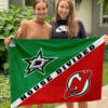 House Flag Mockup 3 NGANG Dallas Stars vs New Jersey Devils 203