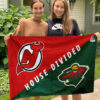 House Flag Mockup 3 NGANG Minnesota Wild vs New Jersey Devils 213