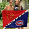 House Flag Mockup 3 NGANG Montreal Canadiens vs Calgary Flames 1326