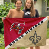 Buccaneers vs Saints House Divided Flag, NFL House Divided Flag, NFL House Divided Flag