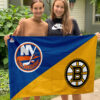 House Flag Mockup 3 NGANG New York Islanders vs Boston Bruins 49