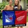 House Flag Mockup 3 NGANG New York Rangers vs Detroit Red Wings 511