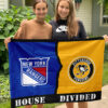 House Flag Mockup 3 NGANG New York Rangers vs Pittsburgh Penguins 57