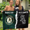 Athletics vs White Sox House Divided Flag, MLB House Divided Flag