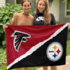 House Flag Mockup 3 NGANG Pittsburgh Steelers vs Atlanta Falcons 1417