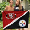 House Flag Mockup 3 NGANG Pittsburgh Steelers vs San Francisco 49ers 1430