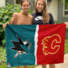 House Flag Mockup 3 NGANG San Jose Sharks vs Calgary Flames 2926