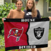 Buccaneers vs Raiders House Divided Flag, NFL House Divided Flag, NFL House Divided Flag