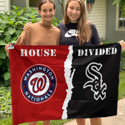 Nationals vs White Sox House Divided Flag, MLB House Divided Flag