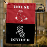 Red Sox vs White Sox House Divided Flag, MLB House Divided Flag