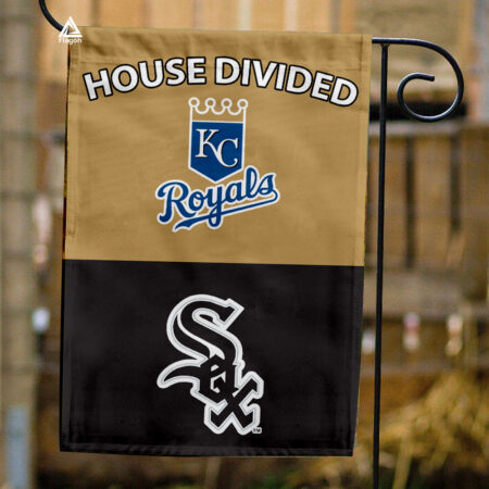 Royals vs White Sox House Divided Flag, MLB House Divided Flag