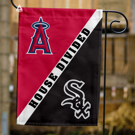 Angels vs White Sox House Divided Flag, MLB House Divided Flag