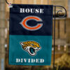 Bears vs Jaguars House Divided Flag, NFL House Divided Flag, NFL House Divided Flag