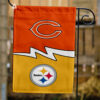 Bears vs Steelers House Divided Flag, NFL House Divided Flag, NFL House Divided Flag