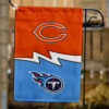 Bears vs Titans House Divided Flag, NFL House Divided Flag, NFL House Divided Flag