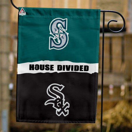 Mariners vs White Sox House Divided Flag, MLB House Divided Flag