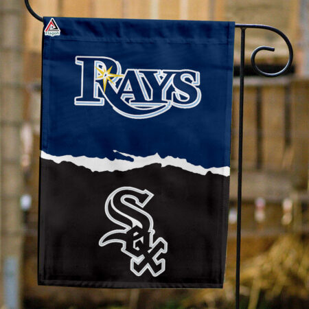 Rays vs White Sox House Divided Flag, MLB House Divided Flag