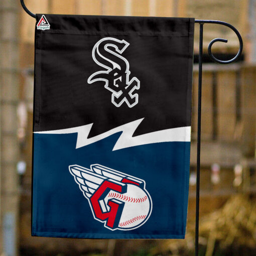 White Sox vs Guardians House Divided Flag, MLB House Divided Flag