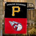 Pirates vs Guardians House Divided Flag, MLB House Divided Flag