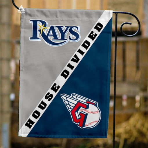 Rays vs Guardians House Divided Flag, MLB House Divided Flag