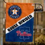 Astros vs Phillies House Divided Flag, MLB House Divided Flag