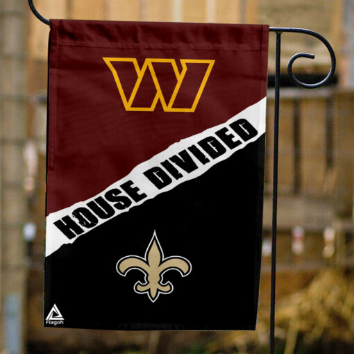 Commanders vs Saints House Divided Flag, NFL House Divided Flag