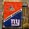 Browns vs Giants House Divided Flag, NFL House Divided Flag