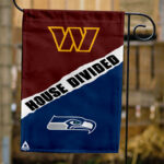 Commanders vs Seahawks House Divided Flag, NFL House Divided Flag