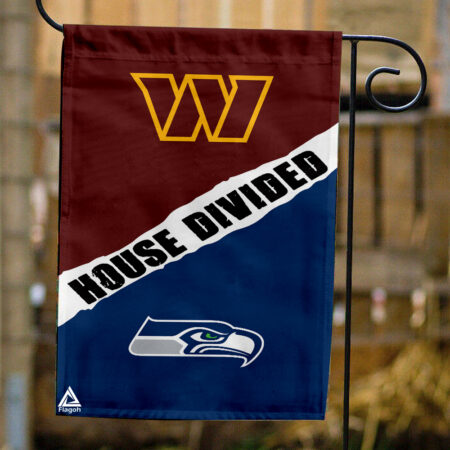 Commanders vs Seahawks House Divided Flag, NFL House Divided Flag