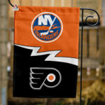 Islanders vs Flyers House Divided Flag, NHL House Divided Flag