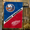 Islanders vs Red Wings House Divided Flag, NHL House Divided Flag