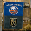 Islanders vs Golden Knights House Divided Flag, NHL House Divided Flag