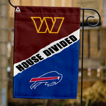 Commanders vs Bills House Divided Flag, NFL House Divided Flag