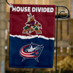 Coyotes vs Blue Jackets House Divided Flag, NHL House Divided Flag