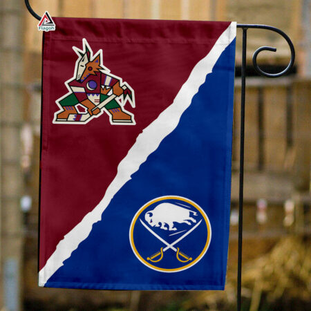 Coyotes vs Sabres House Divided Flag, NHL House Divided Flag