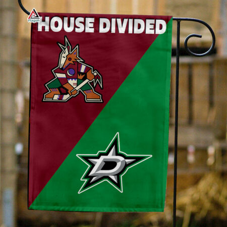 Coyotes vs Stars House Divided Flag, NHL House Divided Flag