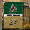 Coyotes vs Ducks House Divided Flag, NHL House Divided Flag