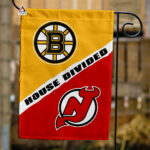 Bruins vs Devils House Divided Flag, NHL House Divided Flag
