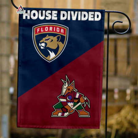 Panthers vs Coyotes House Divided Flag, NHL House Divided Flag