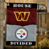 Commanders vs Steelers House Divided Flag, NFL House Divided Flag, NFL House Divided Flag