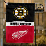 Bruins vs Red Wings House Divided Flag, NHL House Divided Flag