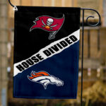 Buccaneers vs Broncos House Divided Flag, NFL House Divided Flag
