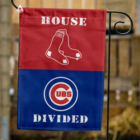Red Sox vs Cubs House Divided Flag, MLB House Divided Flag