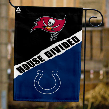 Buccaneers vs Colts House Divided Flag, NFL House Divided Flag