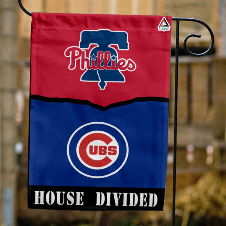 Phillies vs Cubs House Divided Flag, MLB House Divided Flag