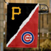 Pirates vs Cubs House Divided Flag, MLB House Divided Flag, MLB House Divided Flag