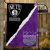 Nets vs Kings House Divided Flag, NBA House Divided Flag